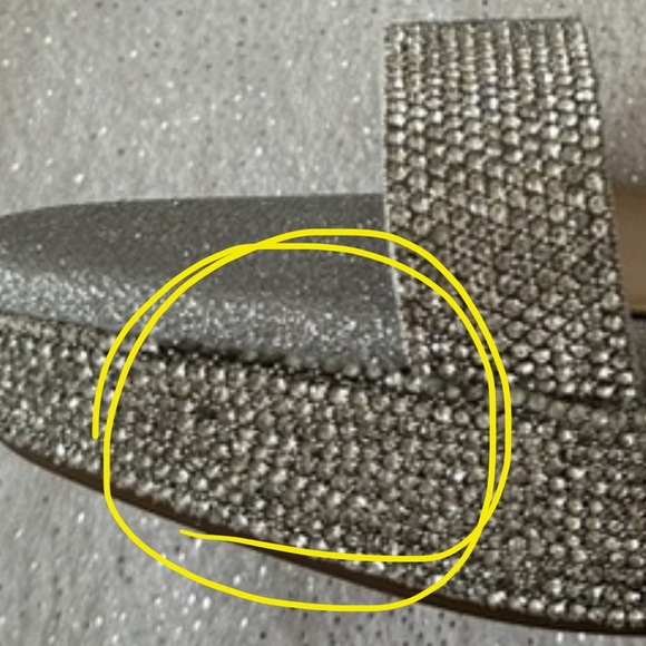 GIANNI BINI Silver Sparkle Heeled Sandals - Picture 11 of 11